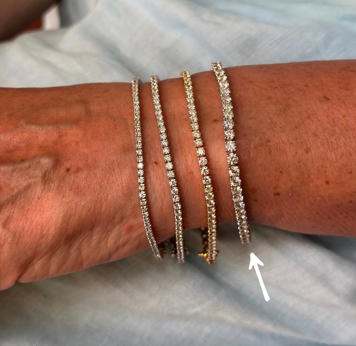 LAB DIAMOND TENNIS BRACELET 7CT