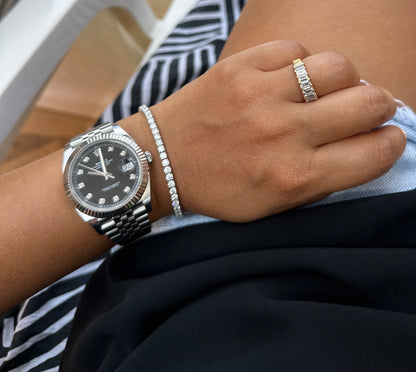 NATURAL DIAMOND TENNIS BRACELET 7CT