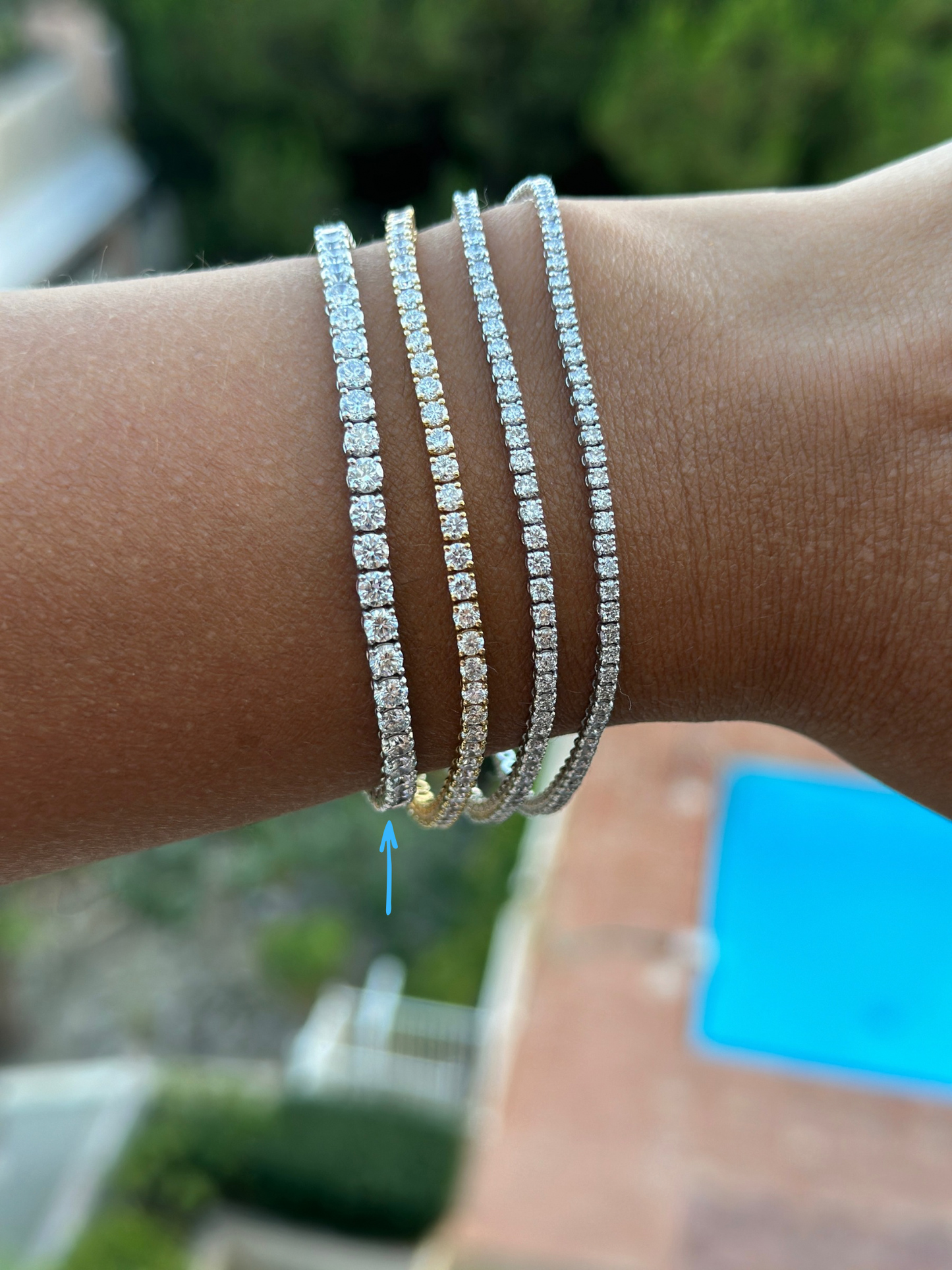 LAB DIAMOND TENNIS BRACELET 7CT