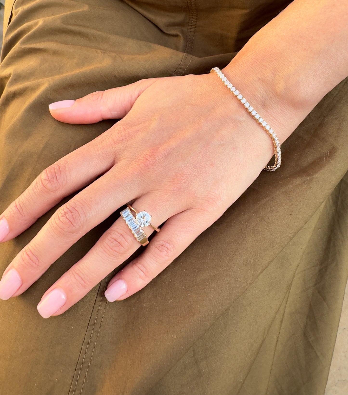 NATURAL DIAMOND TENNIS BRACELET 4CT