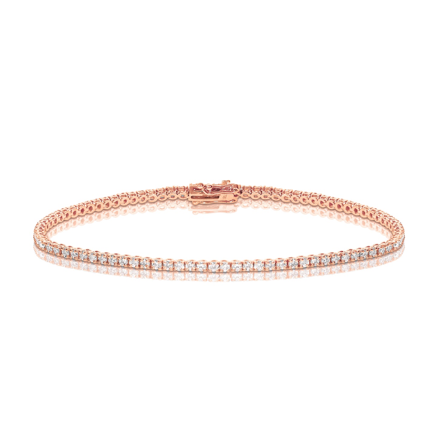 NATURAL DIAMOND TENNIS BRACELET 2CT