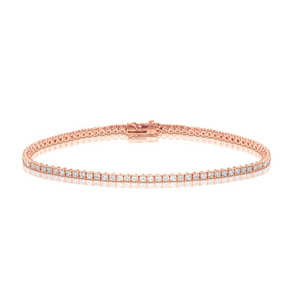NATURAL DIAMOND TENNIS BRACELET 2CT