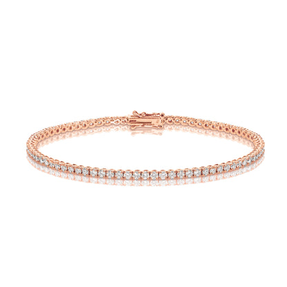 NATURAL DIAMOND TENNIS BRACELET 3CT