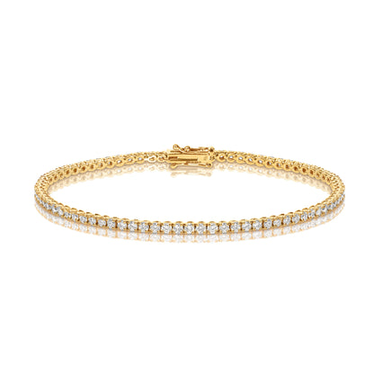 NATURAL DIAMOND TENNIS BRACELET 3CT