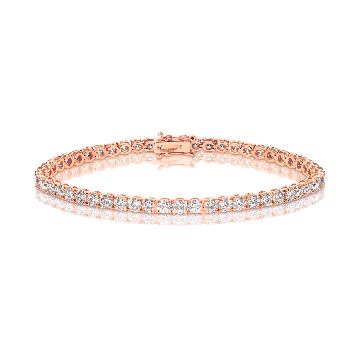 NATURAL DIAMOND TENNIS BRACELET 7CT
