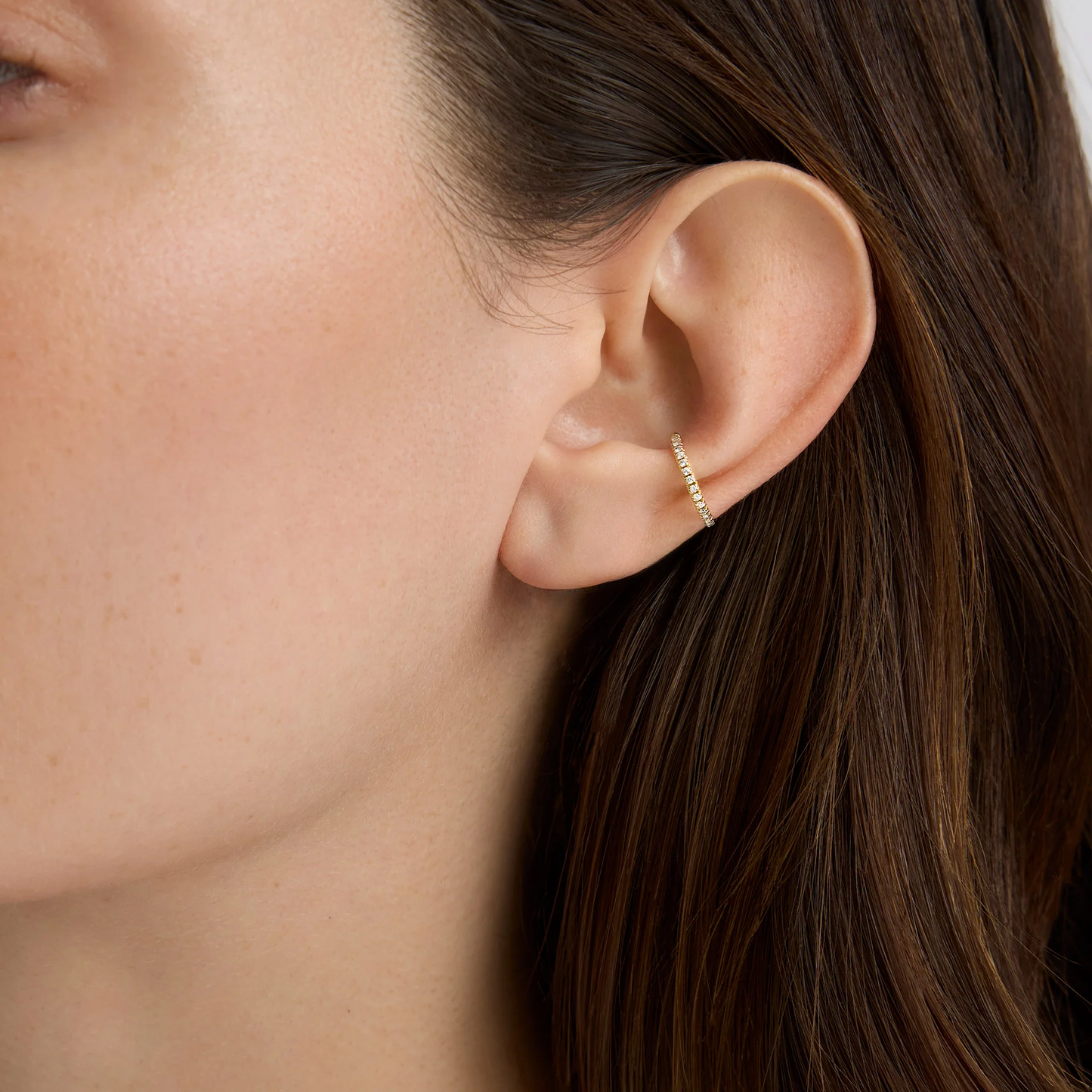 LAB DIAMOND EAR CUFF