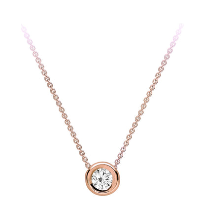 PETITE BEZEL SOLITAIRE NECKLACE
