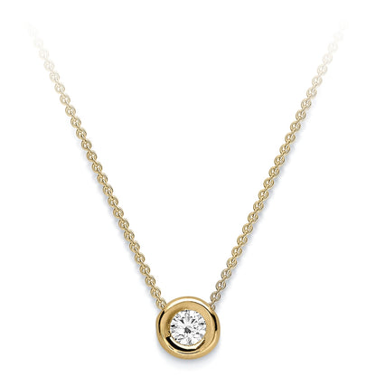PETITE BEZEL SOLITAIRE NECKLACE
