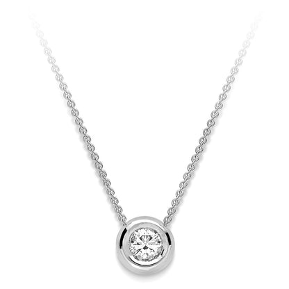 BIG BEZEL SOLITAIRE NECKLACE