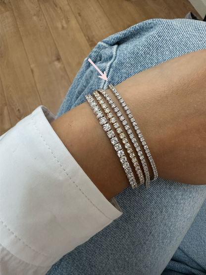 NATURAL DIAMOND TENNIS BRACELET 2CT