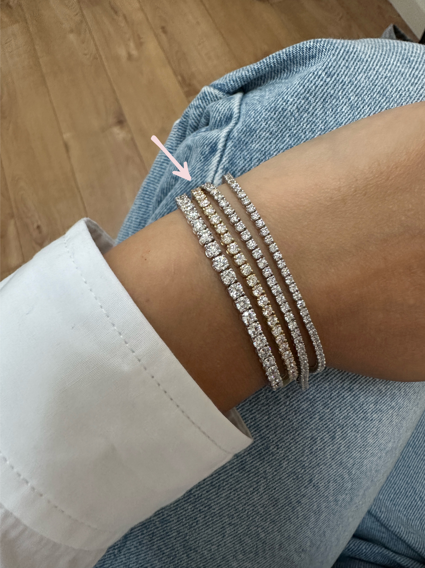 NATURAL DIAMOND TENNIS BRACELET 4CT