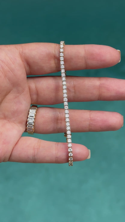 LAB DIAMOND TENNIS BRACELET 4CT