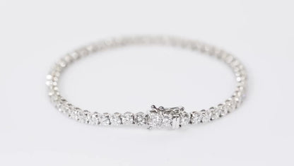 NATURAL DIAMOND TENNIS BRACELET 7CT