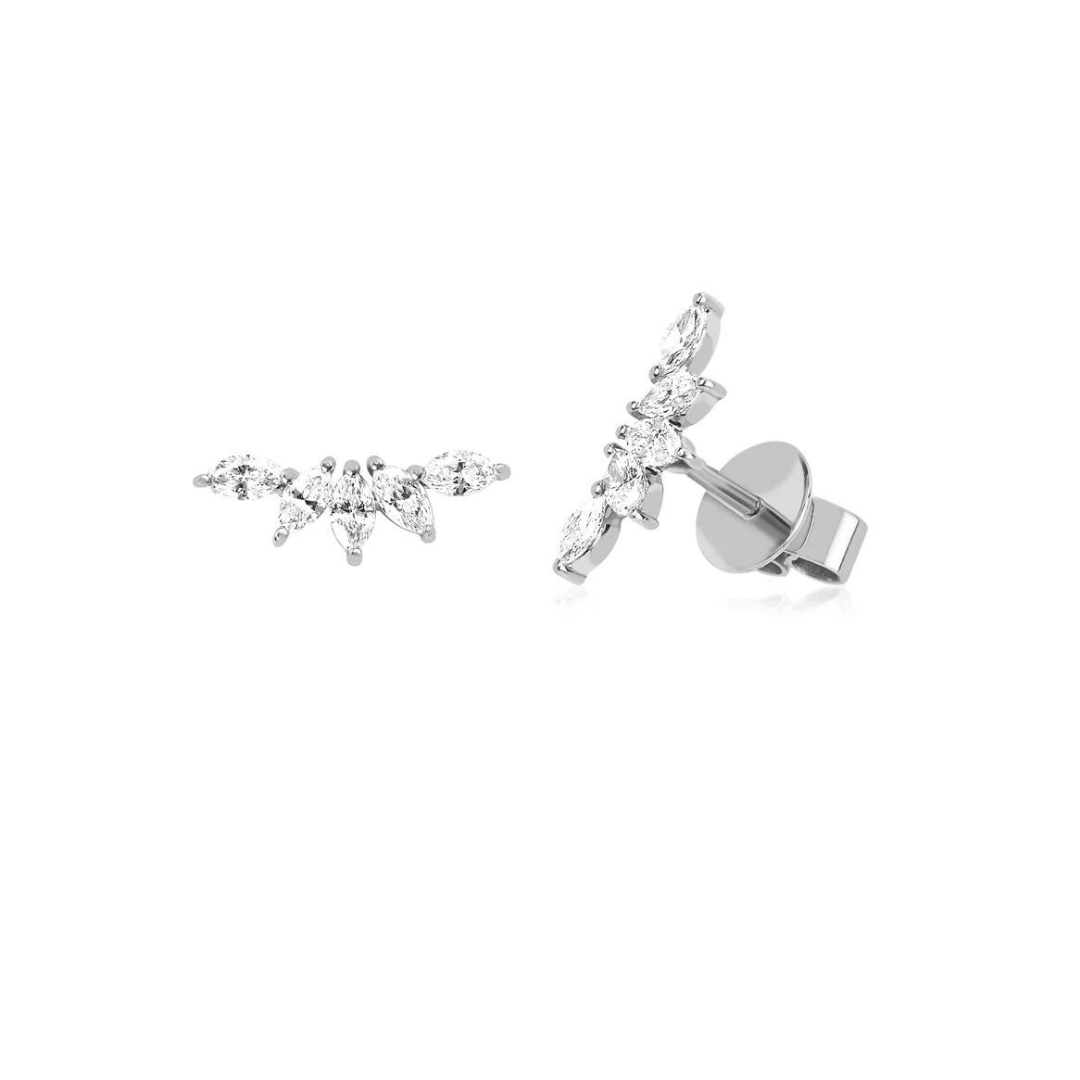 LAB DIAMOND MARQUISE EARRING