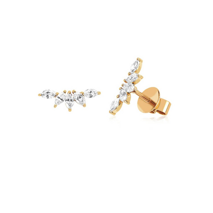 LAB DIAMOND MARQUISE EARRING