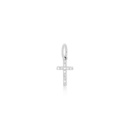 NATURAL DIAMOND CROSS CHARM