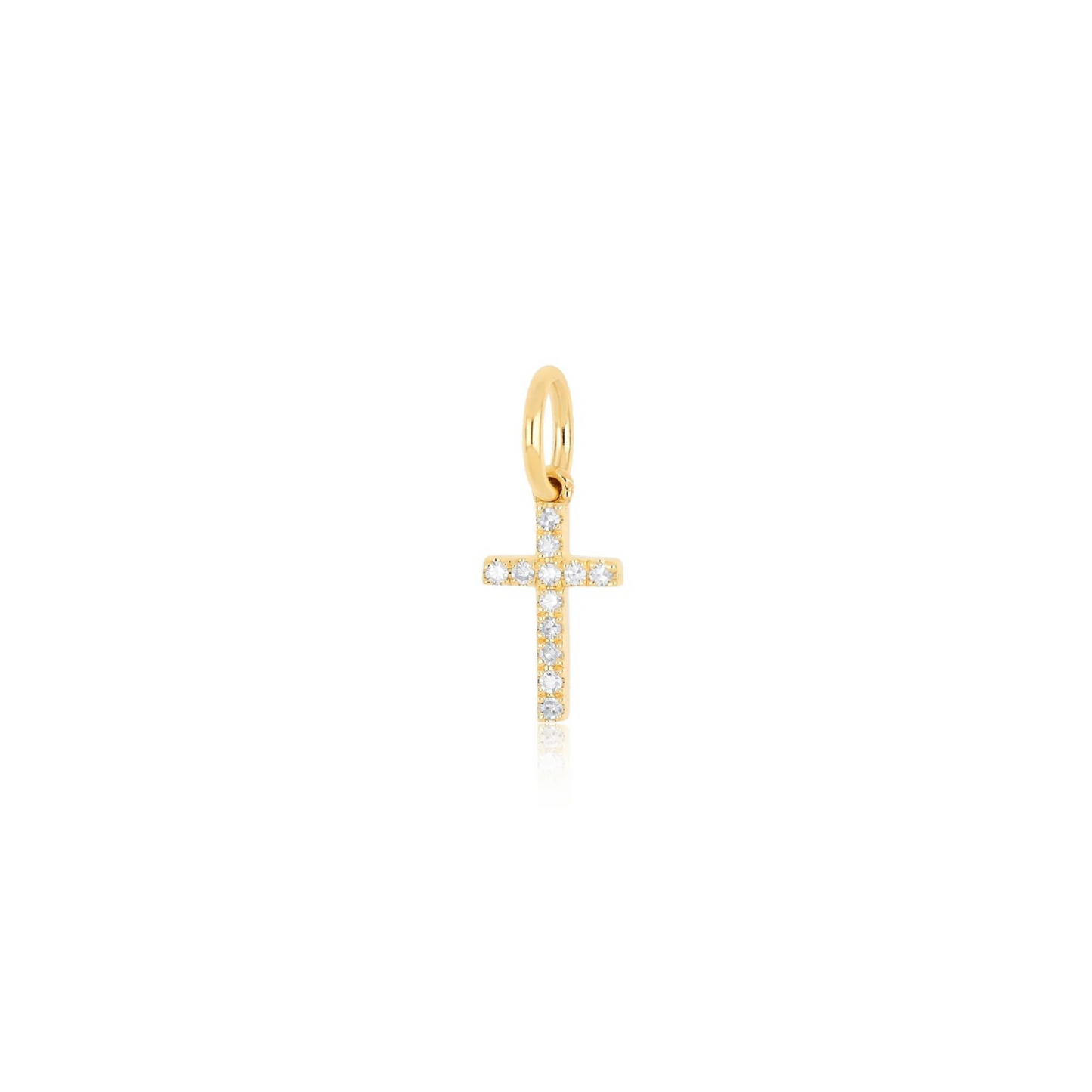 NATURAL DIAMOND CROSS CHARM
